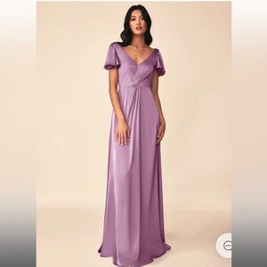 Azazie Lavender Maxi Dress